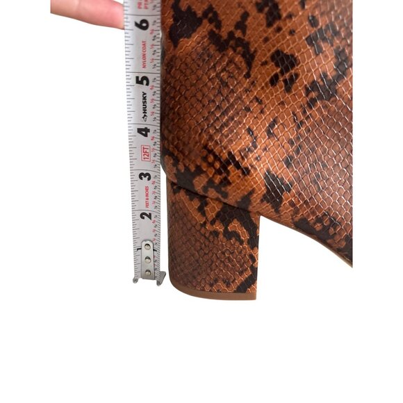URBAN OUTFITTERS Snake Print Zip Boots Size 10 NEW NWOB - Picture 4 of 7